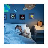 Pixoo - 16X16 LED Ekranlı Art Dijital Resim Çerçevesi App Kontrolü - Oyun Odası ve Komodin Için Serin Animasyon Çerçevesi Duvar/masa Montajı -Siyah - Ahşap