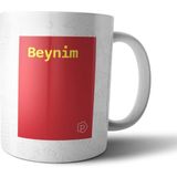 Pixxa Beynim Tanımı Komik Kırmızı Kupa Bardak