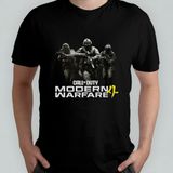 Pixxa Call Of Duty Modern Warfare 4 Unisex %100 Pamuklu Bisiklet Yaka T-Shirt - Siyah - 6 - 9 Yaş