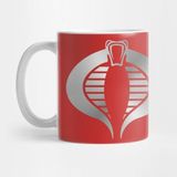 Pixxa Crimson Guard Silver Cobra Logo Kupa Bardak