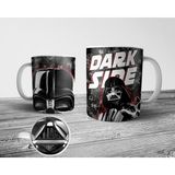 Pixxa Darth Vader Star Wars Tabanı Ağız Tasarımlı Kupa Bardak - Renkli - 330 ml