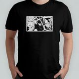 Pixxa Demon Slayer %100 Pamuklu Bisiklet Yaka T-Shirt Model - 5 - Siyah