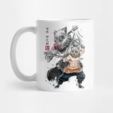 Pixxa Demon Slayer Inosuke Sumi-E Kupa Bardak
