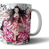 Pixxa Demon Slayer Kimetsu No Yaiba Nezuko Manga Kupa Bardak Model 1 - Renkli