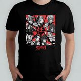 Pixxa Demon Slayer Kimetsu No Yaiba Unisex %100 Pamuklu Bisiklet Yaka T-Shirt Model 16 - Siyah