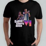 Pixxa Gta Vı Grand Theft Auto 6 Unisex %100 Pamuklu Bisiklet Yaka T-Shirt Model 5 - Siyah - 8 - 12 Yaş