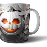 Pixxa Halloween Cadılar Bayramı Pumpkin Kabak Kupa Bardak Model 5 - Renkli