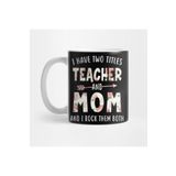 Pixxa I Have Two Titles Teacher And Mom Floral Mothers Day Kupa Bardak