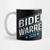 Pixxa Joe Biden And Elizabeth Warren On The Same Ticket President 46 And Vice President In 2020 - Distressed Text Version Kupa Bardak