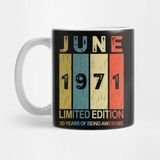 Pixxa June 1971 Limited Edition 50 Years Of Being Awesome Kupa Bardak