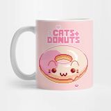 Pixxa Kediler ve Donut Kupa Bardak