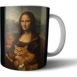 Pixxa Kedili Mona Lisa Kedi Kupa Bardak