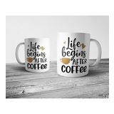 Pixxa Life Begins After Coffee Kahve Kupa Bardak