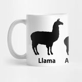 Pixxa Llama Vs Alpaca Silhouette The Difference Between A Llama And An Alpaca Kupa Bardak