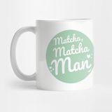 Pixxa Matcha, Matcha Man - Çay Sevgisi Kupa Bardak - Renkli