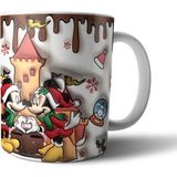 Pixxa Mickey Minnie Mouse Optik Illüzyonlu Kupa Bardak - Renkli
