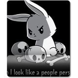 Pixxa Model 1 Do I Look Like a People Person - İnsan Sevmiyorum Bilek Destekli Mouse Pad