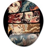 Pixxa Model 1 Oval Demon Slayer Bilek Destekli Mouse Pad
