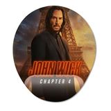 Pixxa Model -1 Oval John Wick 4 Bilek Destekli Mouse Pad