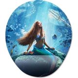 Pixxa Model -1 Oval Küçük Deniz Kızı Little Mermaid Bilek Destekli Mouse Pad