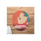 Pixxa Model -1 Oval Küçük Deniz Kızı Ponyo Bilek Destekli Mouse Pad