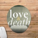 Pixxa Model -1 Oval Love Death Bilek Destekli Mouse Pad