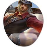 Pixxa Model -1 Oval Mobile Legends Clint Bilek Destekli Mouse Pad