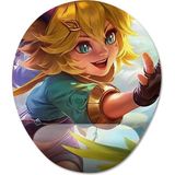 Pixxa Model -1 Oval Mobile Legends-Joy Bilek Destekli Mouse Pad