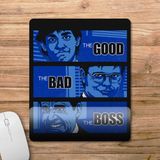 Pixxa Model 1 the Office the Good the Bad and the Boss Bilek Destekli Mouse Pad