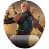 Pixxa Model -3 Oval Mobile Legends-Vale Bilek Destekli Mouse Pad
