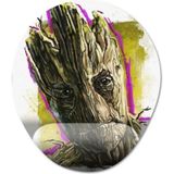 Pixxa Model - 4 Oval Groot - Marvel Bilek Destekli Mouse Pad