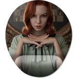 Pixxa Model 4 Oval The Queen's Gambit Bilek Destekli Mouse Pad
