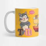 Pixxa Noodle ve Kedi Kupa Bardak - Renkli