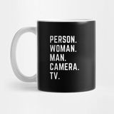 Pixxa Person Woman Man Camera Tv Kupa Bardak