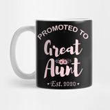 Pixxa Promoted To Great Aunt First Time Floral Aunt Gift Kupa Bardak