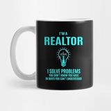 Pixxa Realtor T Shirt - I Solve Problems 2 Gift Item Tee Kupa Bardak