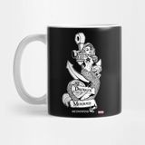 Pixxa Reapercon 2020 Drunken Mermaid Veritcal B&w T-Shirt Kupa Bardak