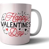 Pixxa Sevgililer Günü Valentine Sevgili Panda Kupa Bardak Model 1 - Renkli