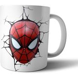 Pixxa Spider Man Spiderman Optik Illüzyonlu Kupa Bardak Model 4 - Renkli - 330 ml