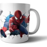 Pixxa Spider Man Spiderman Optik Illüzyonlu Kupa Bardak Model 5 - Renkli - 330 ml
