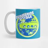 Pixxa Submarine Voyage (Neon Colors) Kupa Bardak