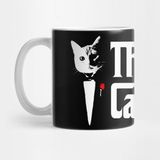 Pixxa The Catfather Father Of Cats Dad Feline Cats Godfather Kupa Bardak
