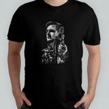 Pixxa The Walking Dead %100 Pamuklu Bisiklet Yaka T-Shirt Model - 2 - Siyah