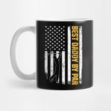Pixxa Us American Flag Best Daddy By Par Gift For Father's Day Kupa Bardak