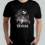 Pixxa Venom Spider-Man Unisex %100 Pamuklu Bisiklet Yaka T-Shirt Model 1 - Siyah - 8 - 12 Yaş