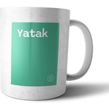 Pixxa Yatak Tanımı Komik Açık Yeşil Kupa Bardak