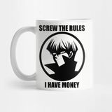 Pixxa Yu-Gi-Oh Screw The Rules I Have Money! Kupa Bardak
