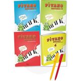 Piyano Metodu 1-2-3-4 Kitap Set - Çocuk Genç- Fatma Nilgün - Kırkağaçlıoğlu - Beste - Alfa Kalem