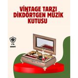 Piyano Şeklinde Balerinli Müzik Kutusu Takı Bölmeli Şık Model Vitrin