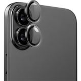 Piyasa Sepeti Apple iPhone 16 - 16 Plus Metal Çerçeveli Kamera Koruma Lensi - Siyah